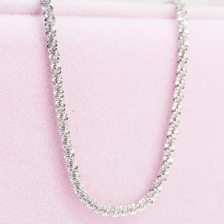Collar Destellos Plateado