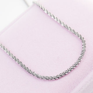 Collar Destellos Plateado