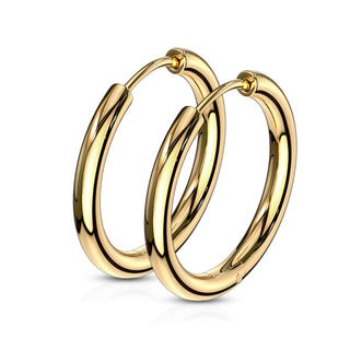Huggie Circular Básico Gold
