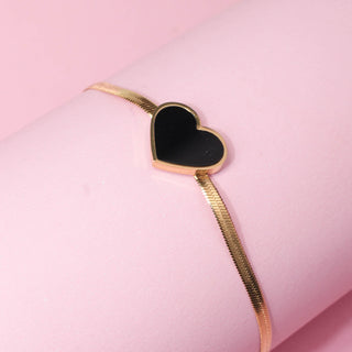 Pulsera Corazon Negro