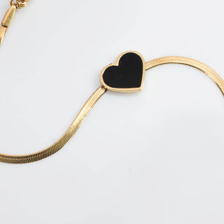 Pulsera Corazon Negro