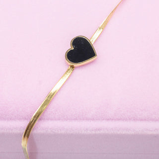 Pulsera Corazon Negro