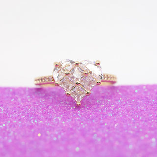 Anillo Ajustable Heart Gold