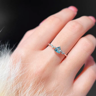 Anillo Blue Spark Plata925