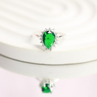 Anillo  Green Drop Plata 925