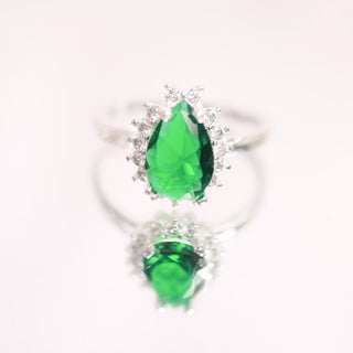 Anillo  Green Drop Plata 925
