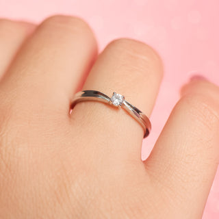 Anillo Ajustable de Promesa Eternity Plata925