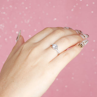 Anillo Ajustable de Promesa Rose Plata925