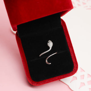Anillo Ajustable Serpiente Plata 925