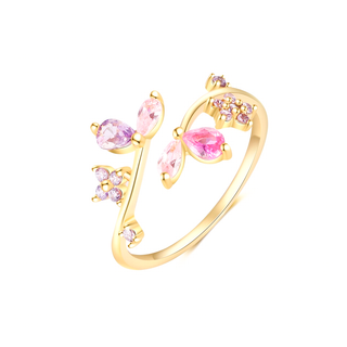 Anillo Ajustable Violeta Bliss Plata925