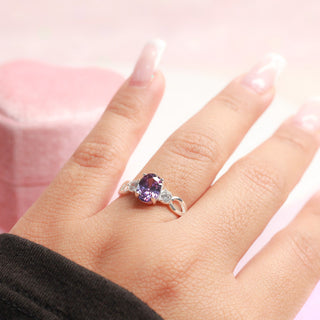 Anillo Promesa Violet Plata 925