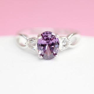 Anillo Promesa Violet Plata 925