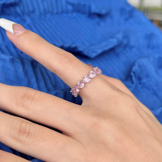 Anillo Promesa Pink Queen Plata 925