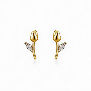 Aretes Tulipán Plata925