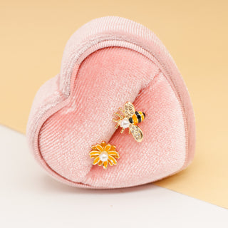 Aretes Bee Asimetricos