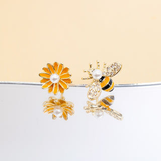 Aretes Bee Asimetricos