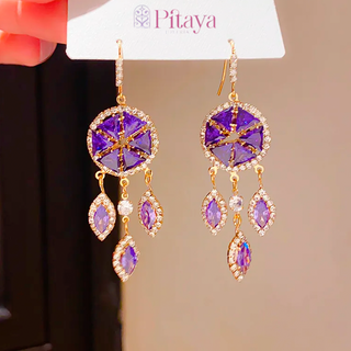 Aretes Atrapasueños de Cristal