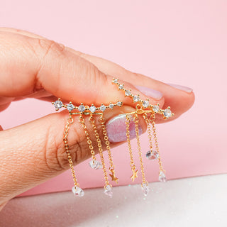 Aretes Estrellas y Diamantes