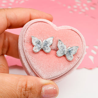 Aretes Blue Butterfly
