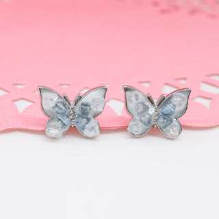 Aretes Blue Butterfly