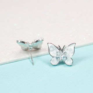 Aretes Blue Butterfly