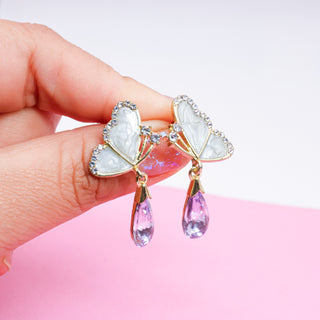 Aretes Rocio de Mariposa Lila