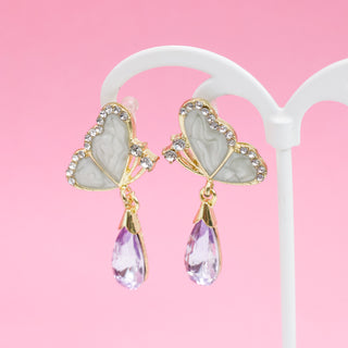 Aretes Rocio de Mariposa Lila