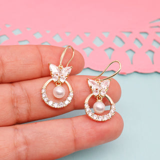 Aretes Halo de Mariposa