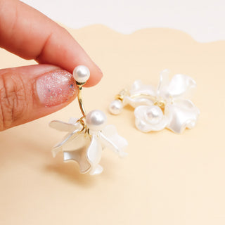 Aretes Perla y Pétalo