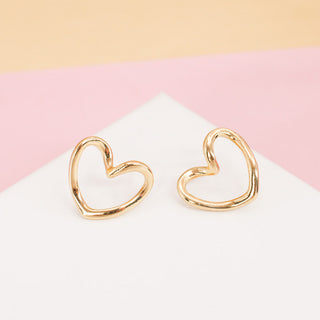 Aretes Gold Heart