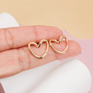 Aretes Gold Heart
