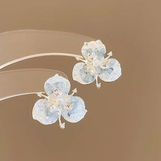 Aretes Pétalo de Cristal