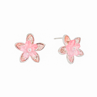 Aretes Flor De Loto Pink