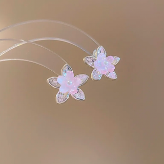 Aretes Flor De Loto Pink