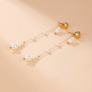 Aretes Coral de Perlas