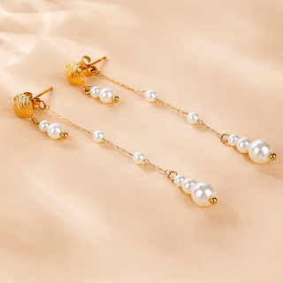 Aretes Coral de Perlas