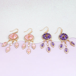 Aretes Atrapasueños de Cristal