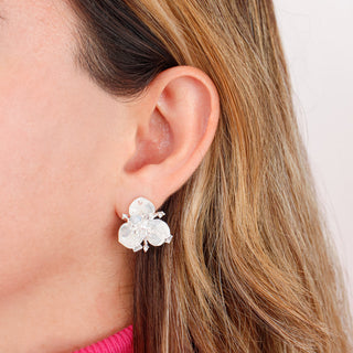 Aretes Pétalo de Cristal