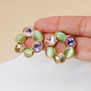 Aretes Flor Multicolor