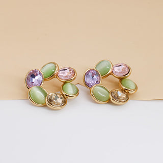 Aretes Flor Multicolor