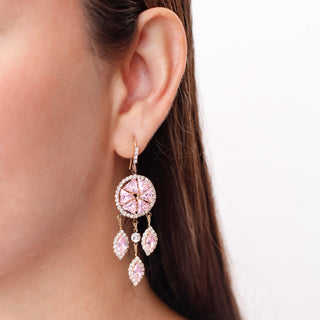 Aretes Atrapasueños de Cristal