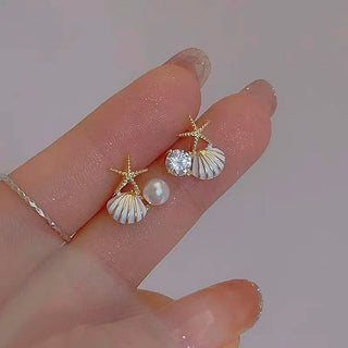 Aretes Perla y Mar
