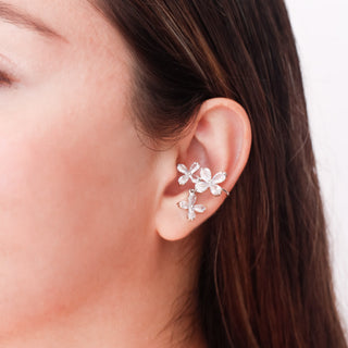 Earcuff Flores de Cristal