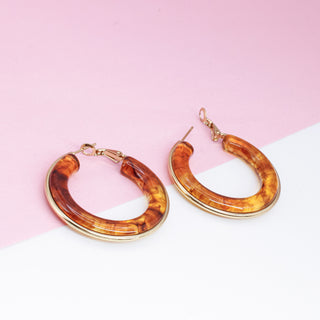 Arracadas Amber Resin