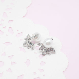 Aretes Perla con Zirconias