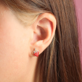 Aretes RoseGold Fresa
