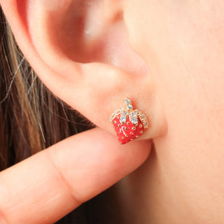 Aretes RoseGold Fresa