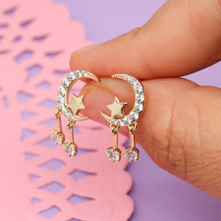 Aretes Luna Cósmica