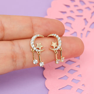 Aretes Luna Cósmica