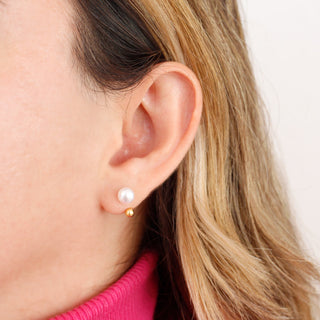 Aretes Perla Minimal Gold